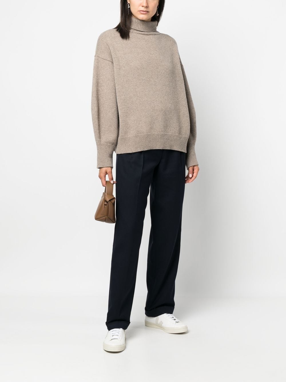 Image 2 of See by Chloé high-waisted straight-leg trousers