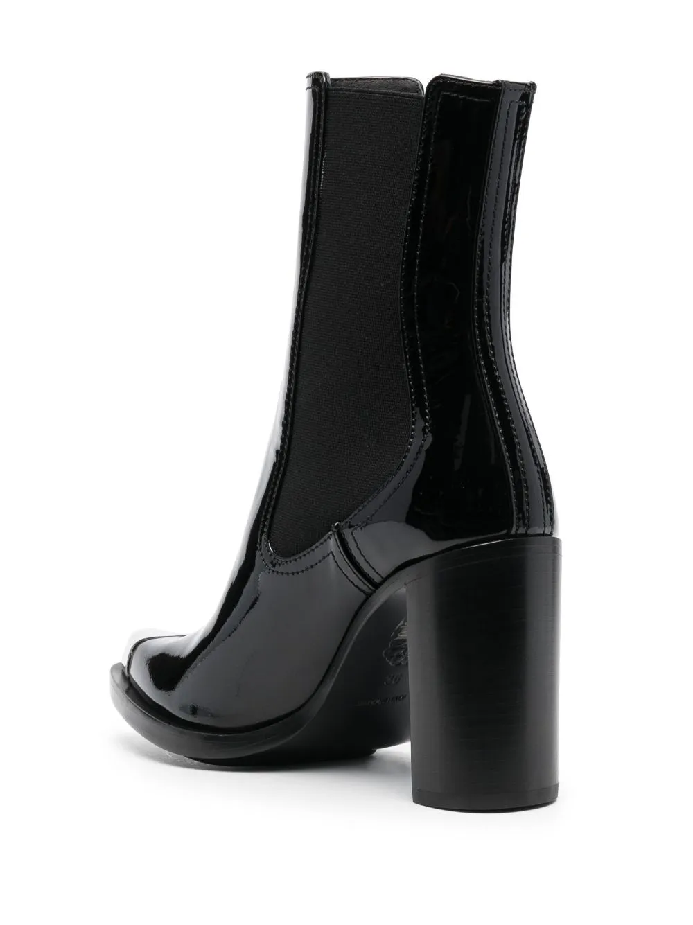  Alexander Mcqueen Punk Chelsea 90mm Boots - Black 