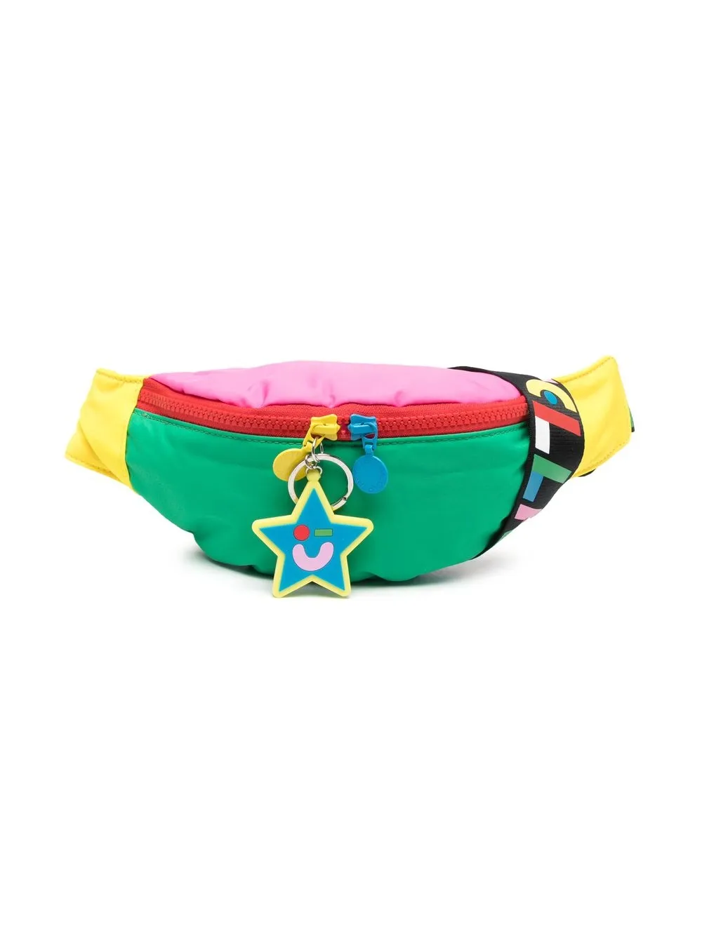 

Stella McCartney Kids multi-colour zip belt bag - Green