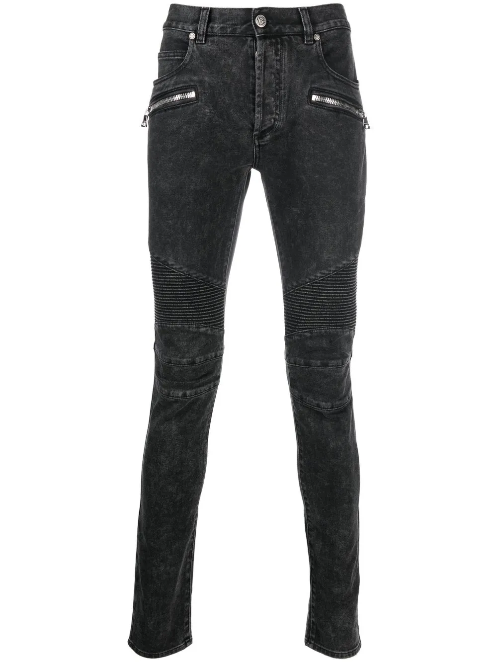 

Balmain skinny jeans con bolsillos - Negro