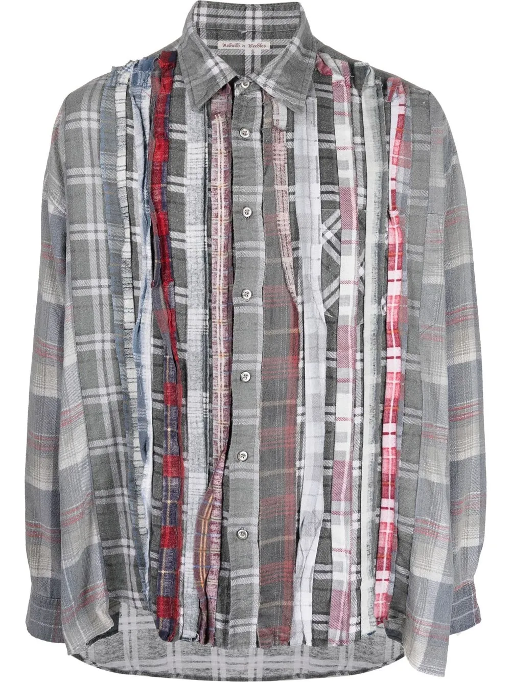

Needles distressed patchwork shirt - Grey