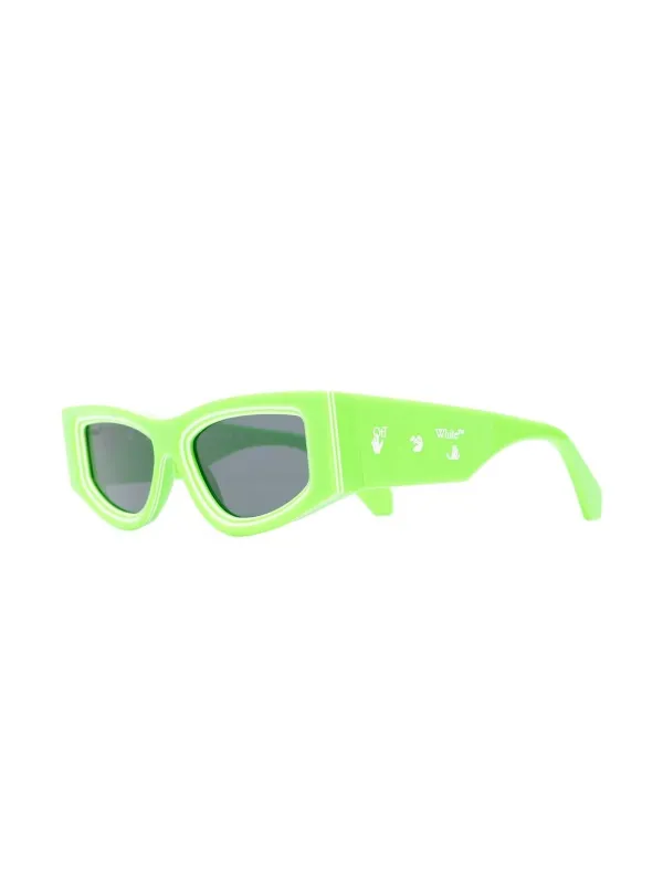 サングラス Off-White Off White - ANDY SUNGLASSES - green Off-White Andy Green Sunglasses - eye-oo.com