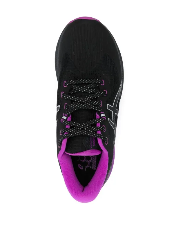 Purple and hot sale pink asics