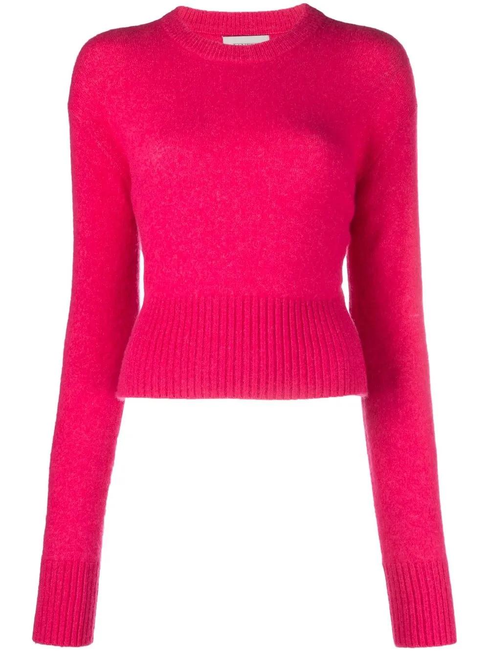 

Laneus ribbed-trim fitted jumper - Pink