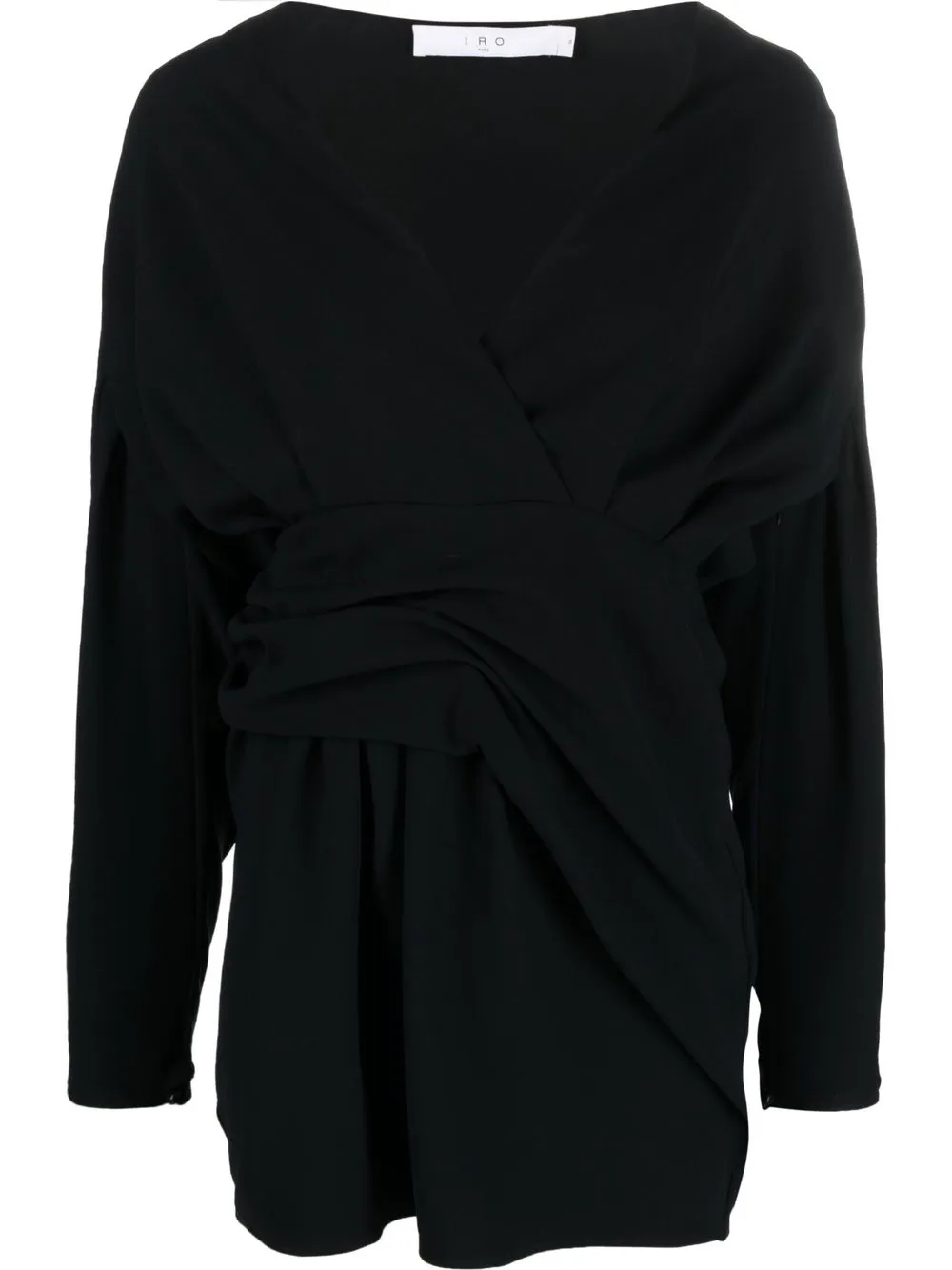 

IRO drape-detail mini dress - Black