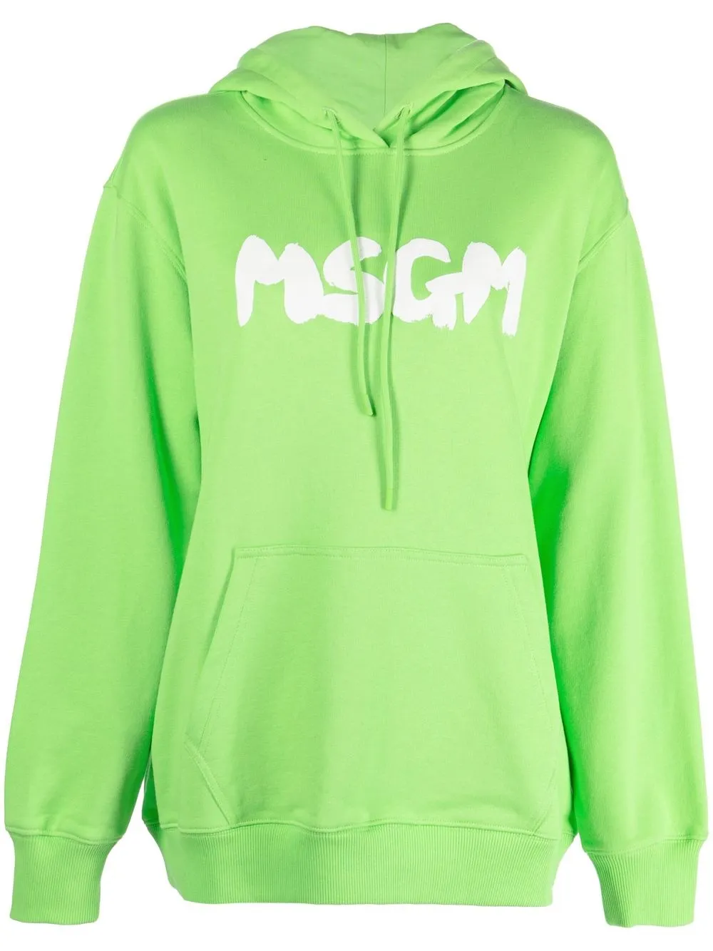 

MSGM hoodie con logo estampado - Verde