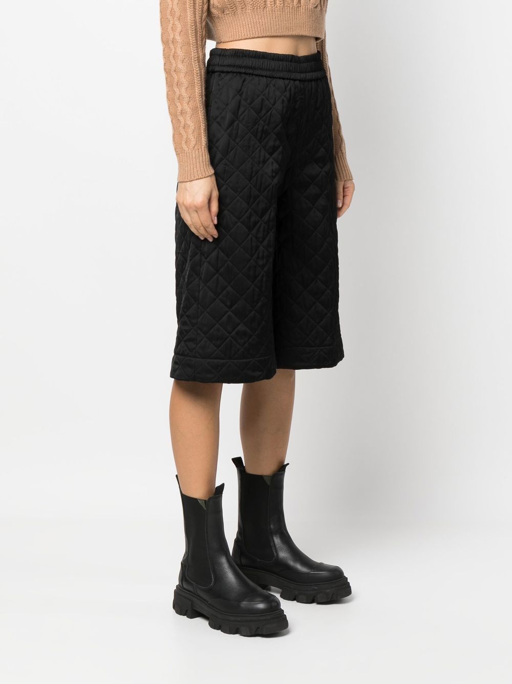 Shop Nude Quilted Knee-length Shorts In Black