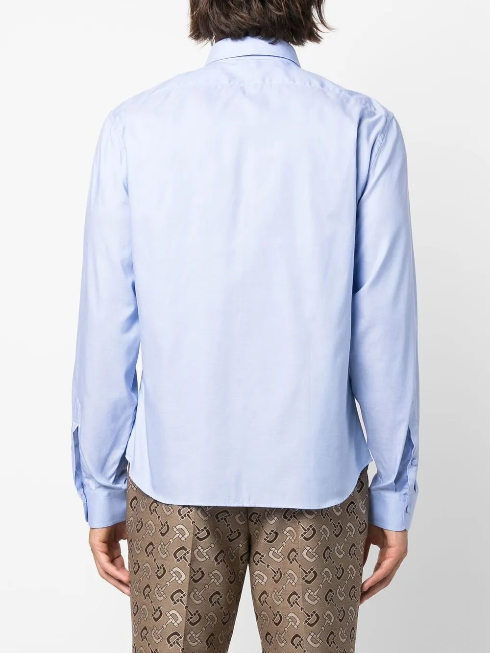 Camisa manga outlet larga gucci