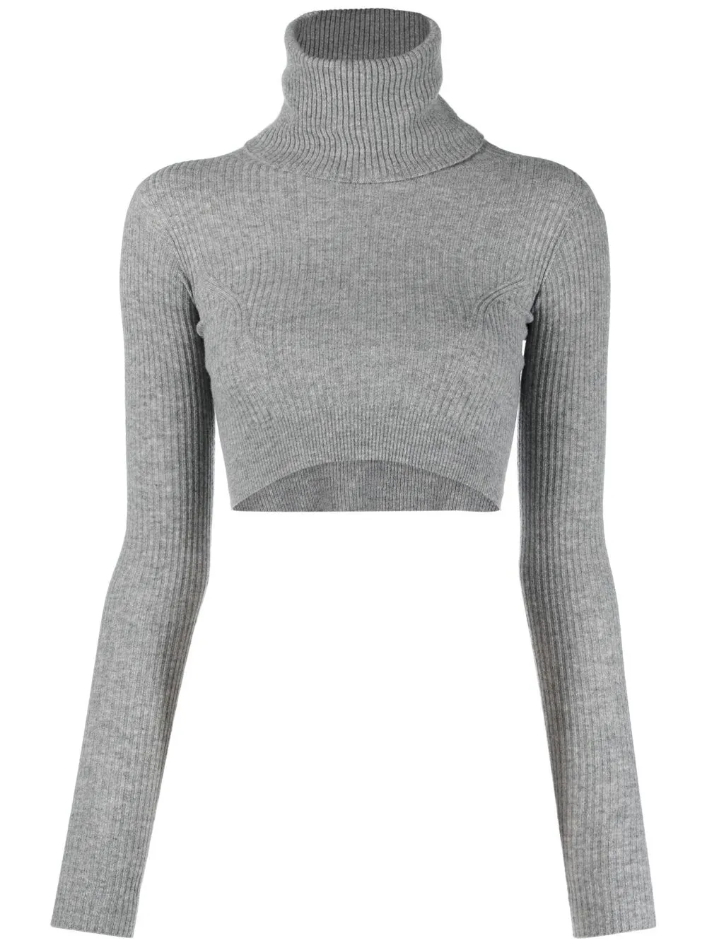 

Laneus roll-neck cropped jumper - Grey