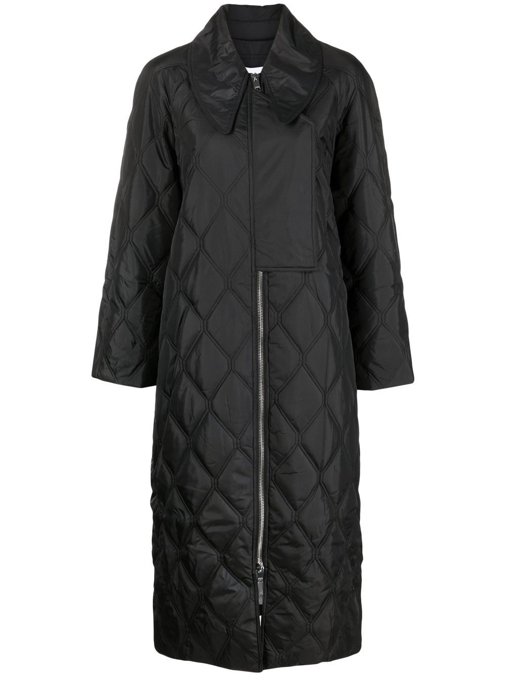 Image 1 of GANNI quilted ripstop coat