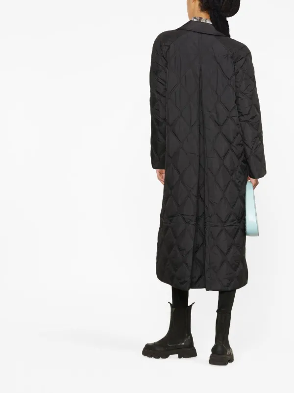 GANNI Quilted Ripstop Coat - Farfetch