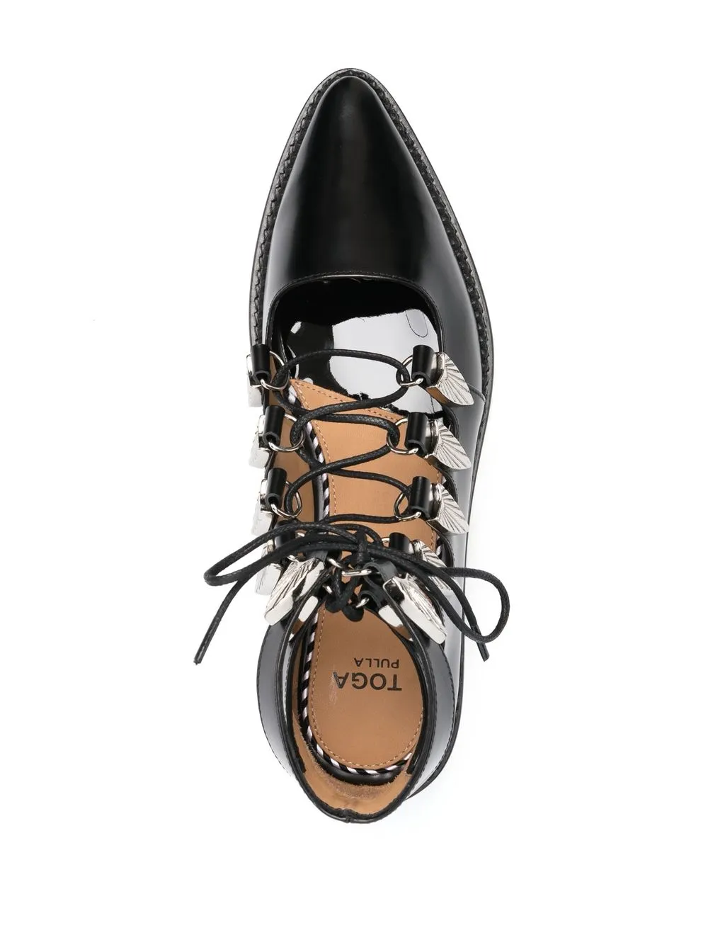 cut-out lace-up shoes