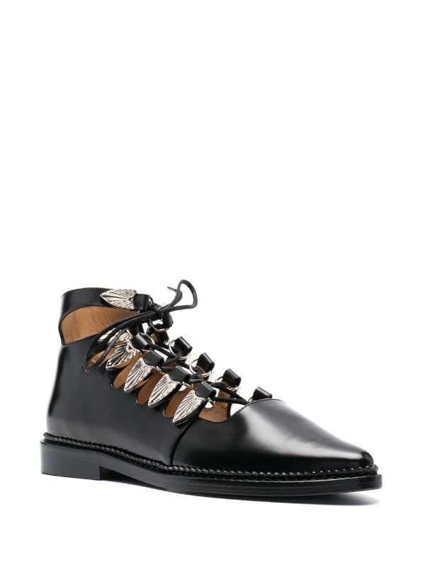 Toga Pulla cut-out lace-up Shoes - Farfetch