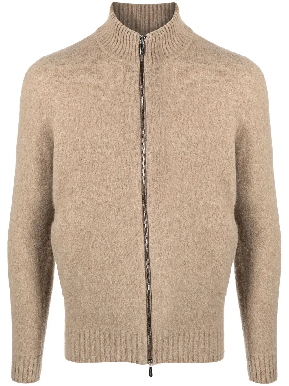 

Drumohr zip-up wool jumper - Brown