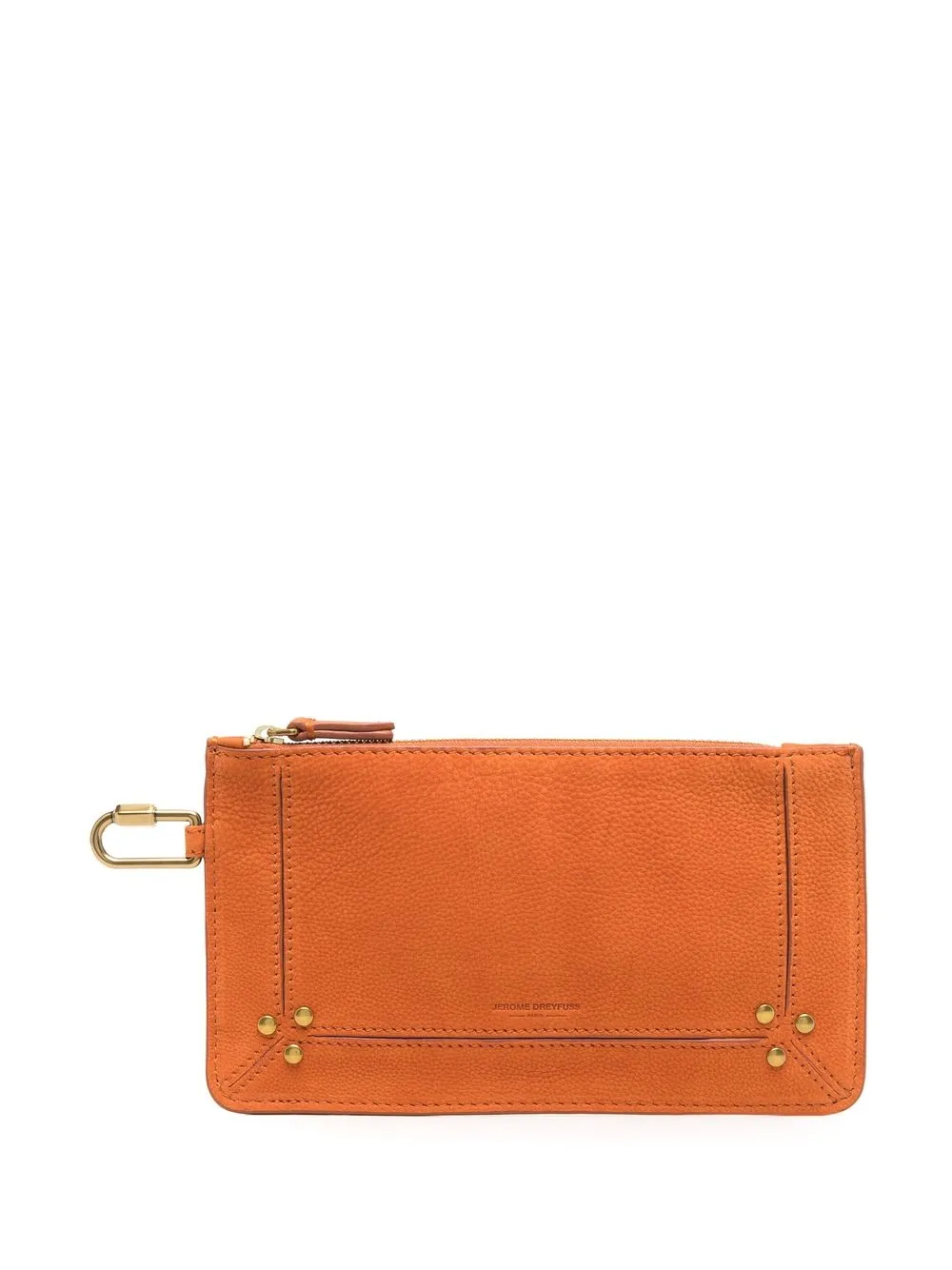 

Jérôme Dreyfuss cartera con logo en relieve - Naranja