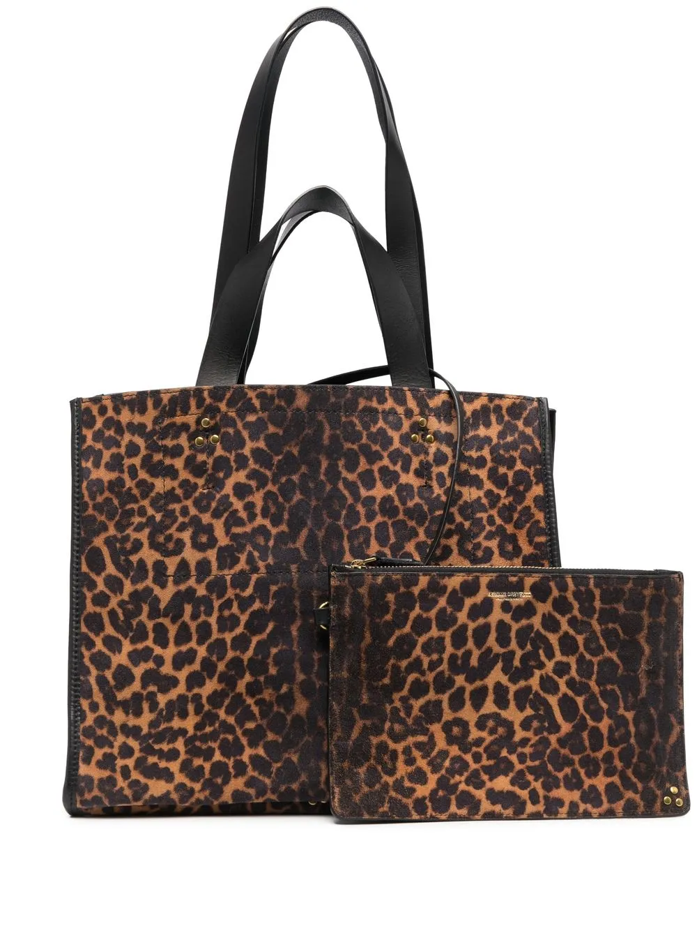 

Jérôme Dreyfuss medium Léon leopard tote bag - Brown