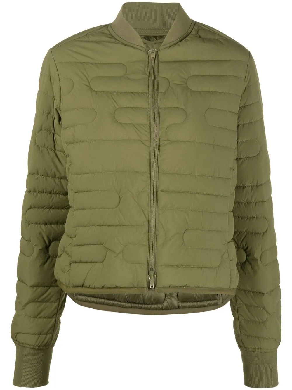 

Y-3 quilted padded bomber jacket - Green