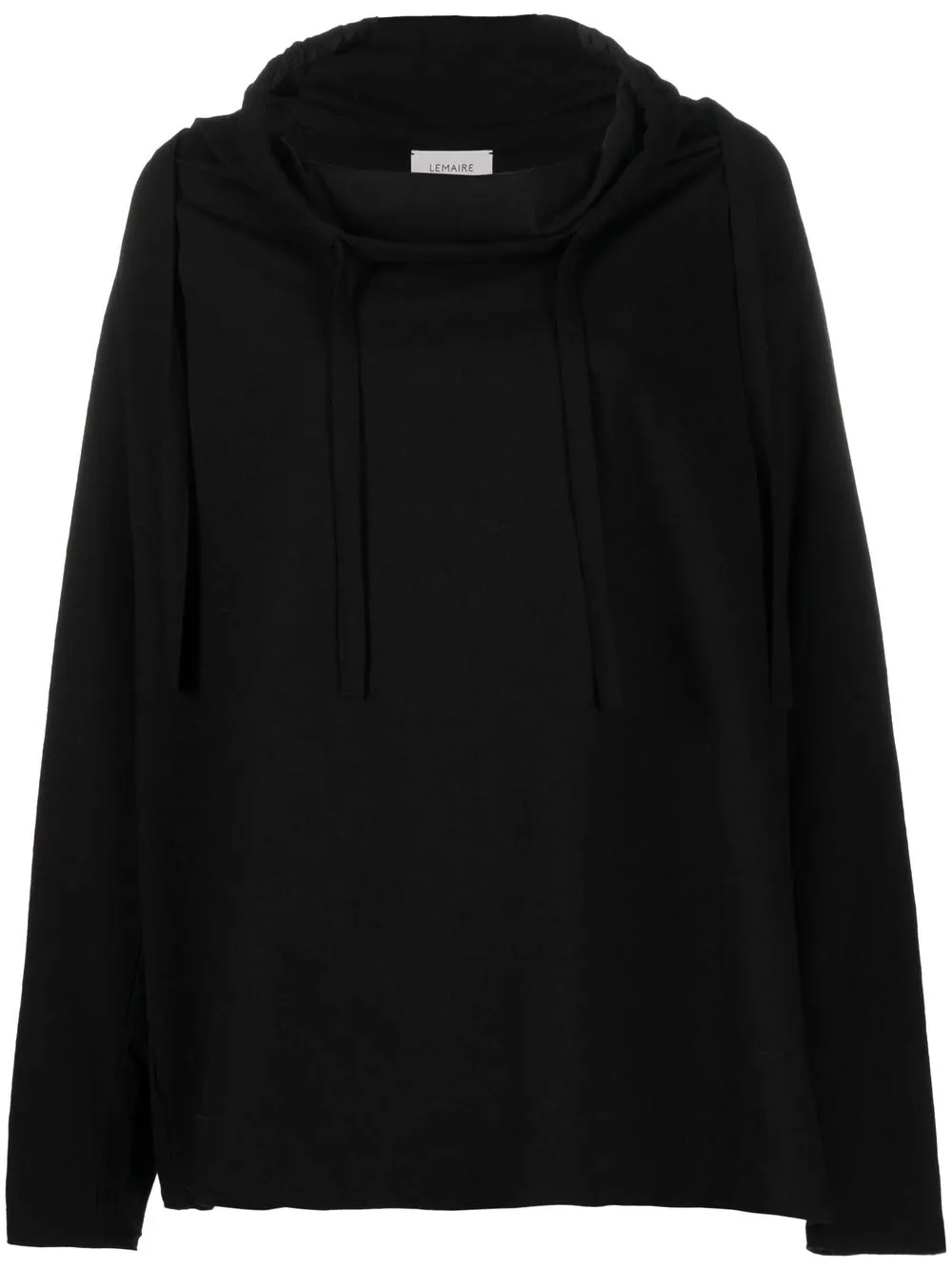 

Lemaire hooded long-sleeve top - Black