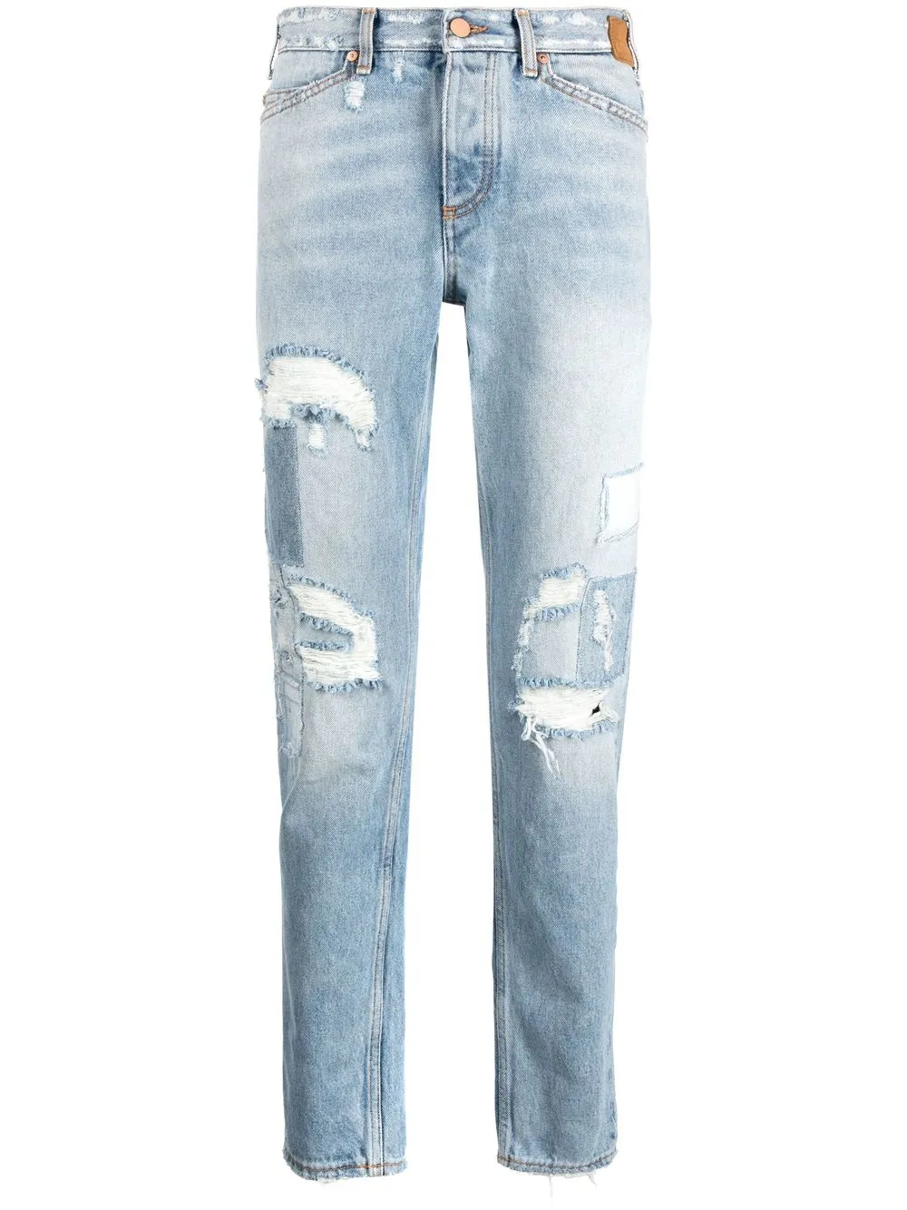 

Palm Angels distressed slim-fit jeans - Blue