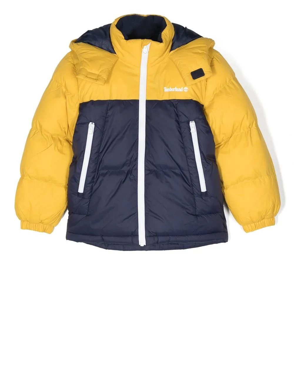 

Timberland Kids colour-block hooded jacket - Blue