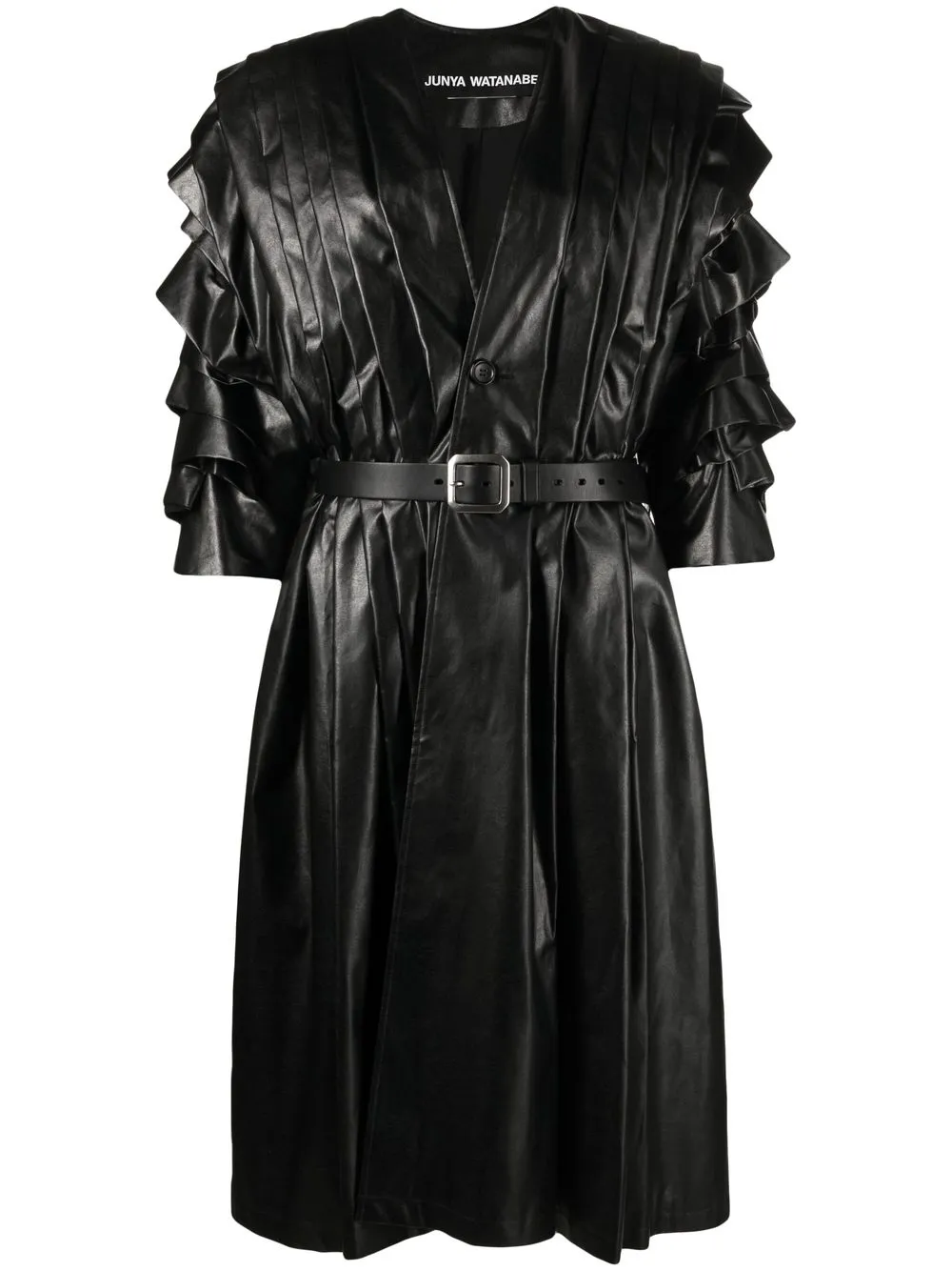 

Junya Watanabe faux-leather coat - Black