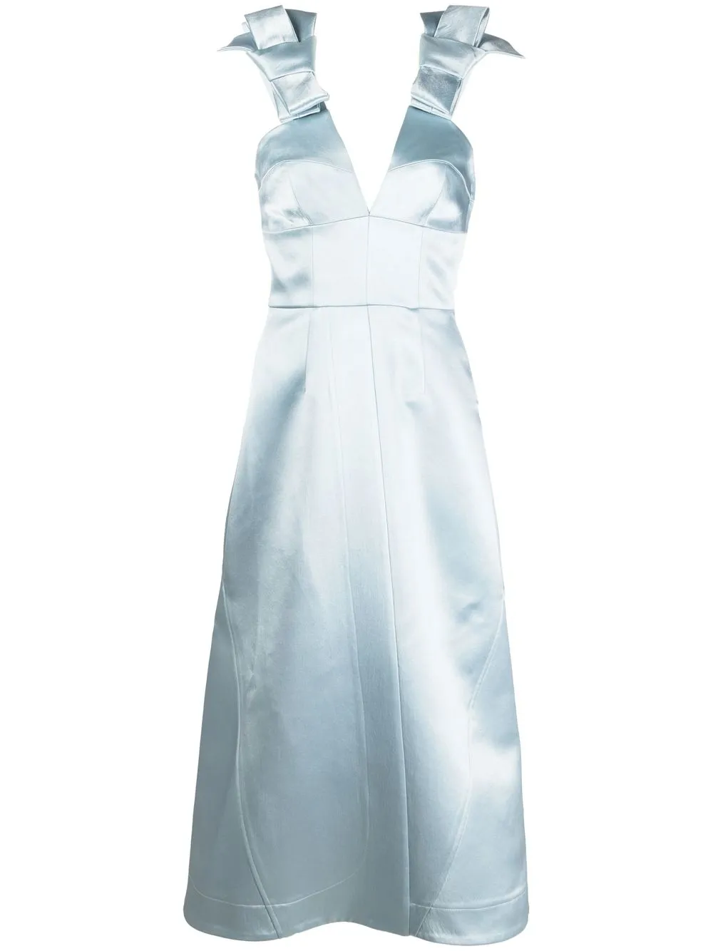 

Jil Sander bow-embellished midi dress - Blue