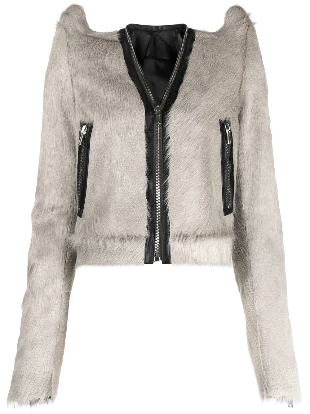 Rick Owens chamarra corto con hombros estructurados - Neutro