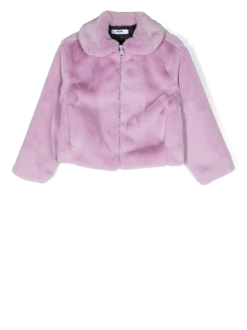 

MSGM Kids chamarra de pelo artificial - Morado