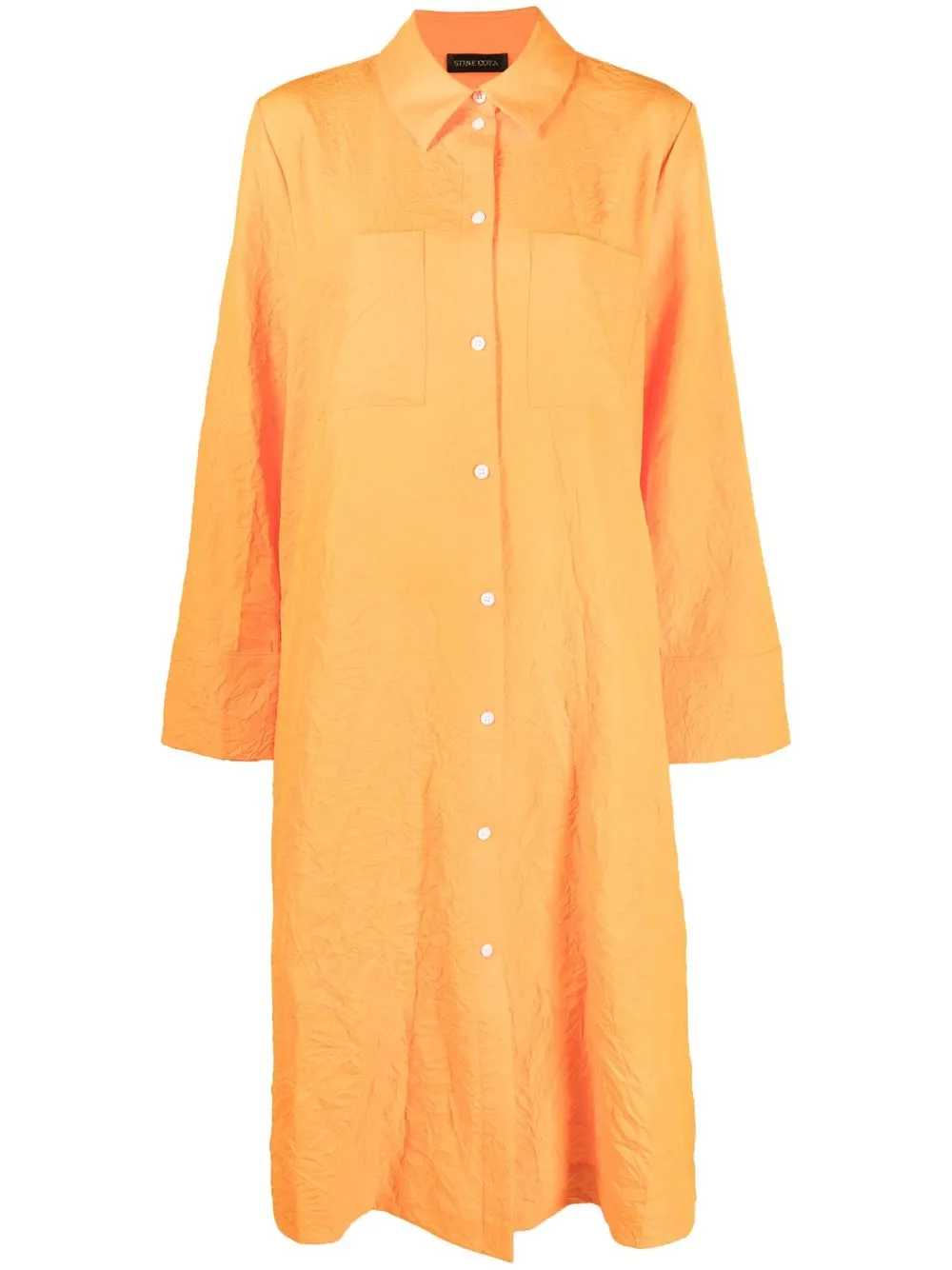 

Stine Goya button-up shirt dress - Orange