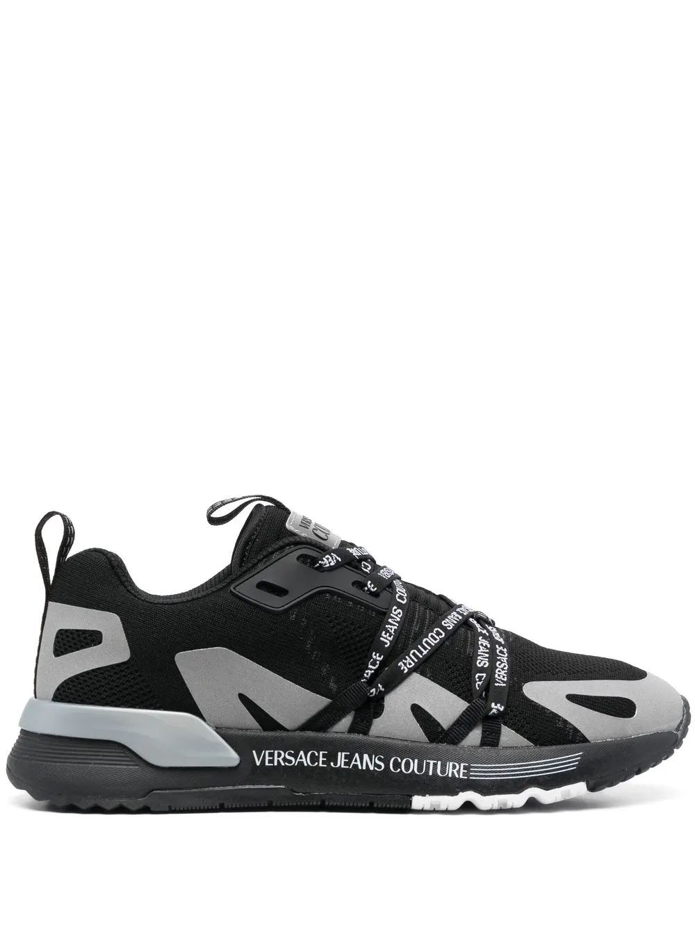 

Versace Jeans Couture tenis bajos con agujetas - Negro