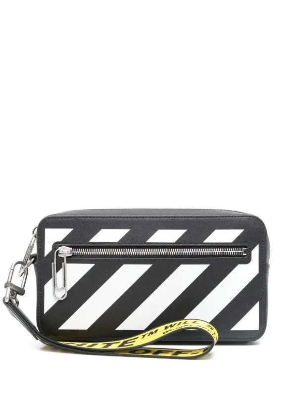 Off-White オフホワイト Diag ジップ クラッチバッグ - Farfetch