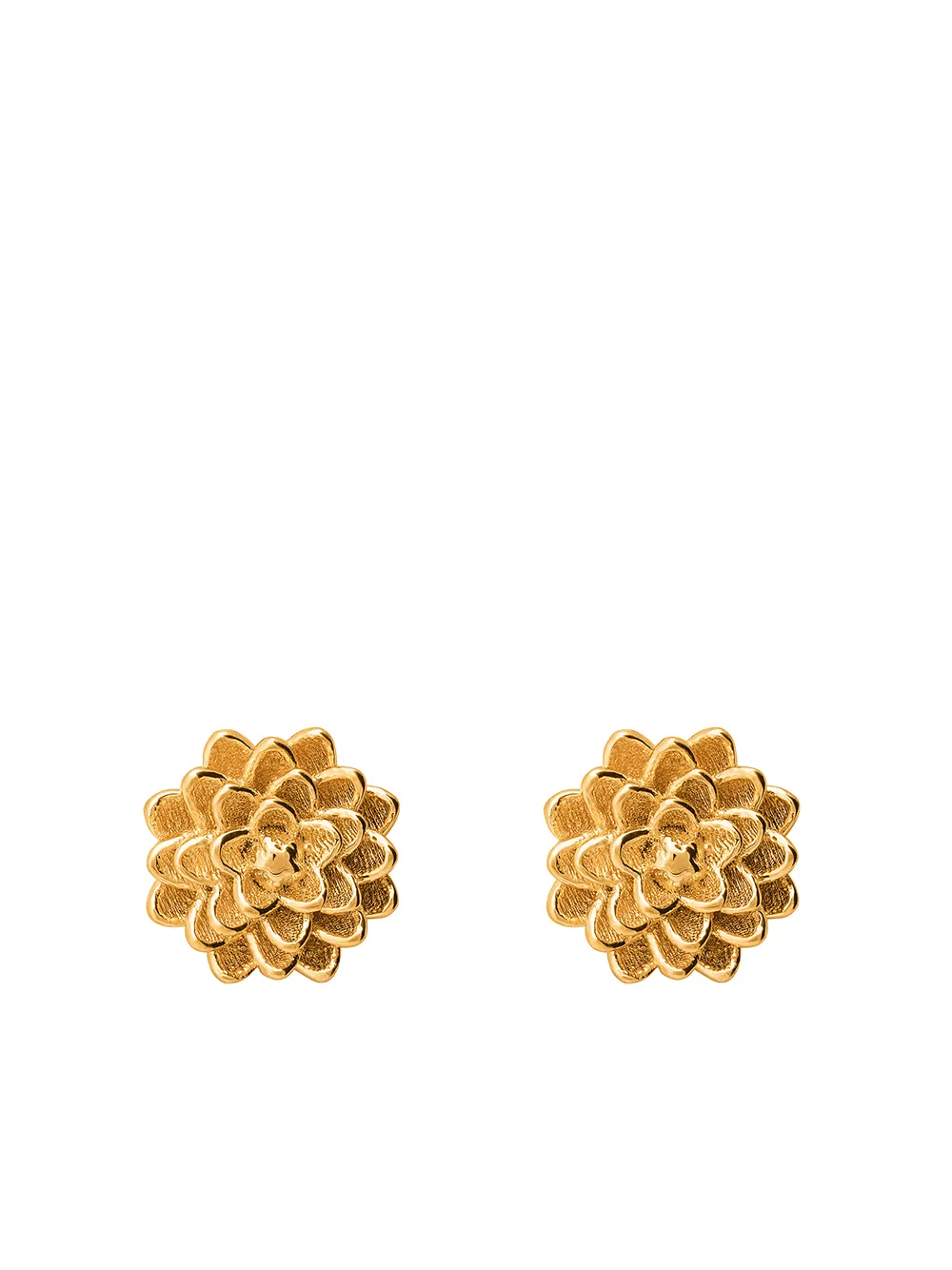 

TANE México 1942 aretes Dalia en oro amarillo de 18kt - Dorado