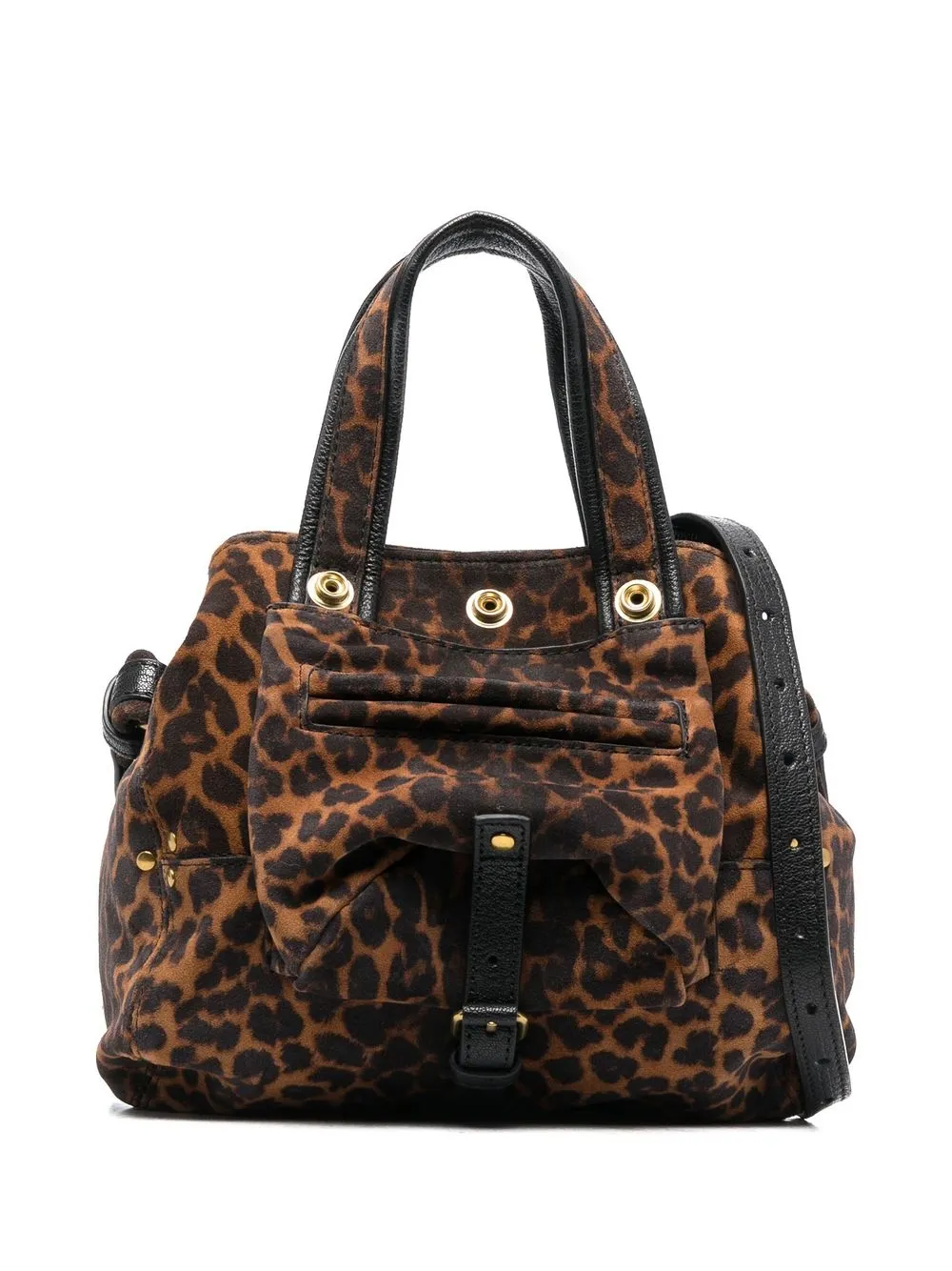 

Jérôme Dreyfuss Billy leopard-print tote bag - Brown