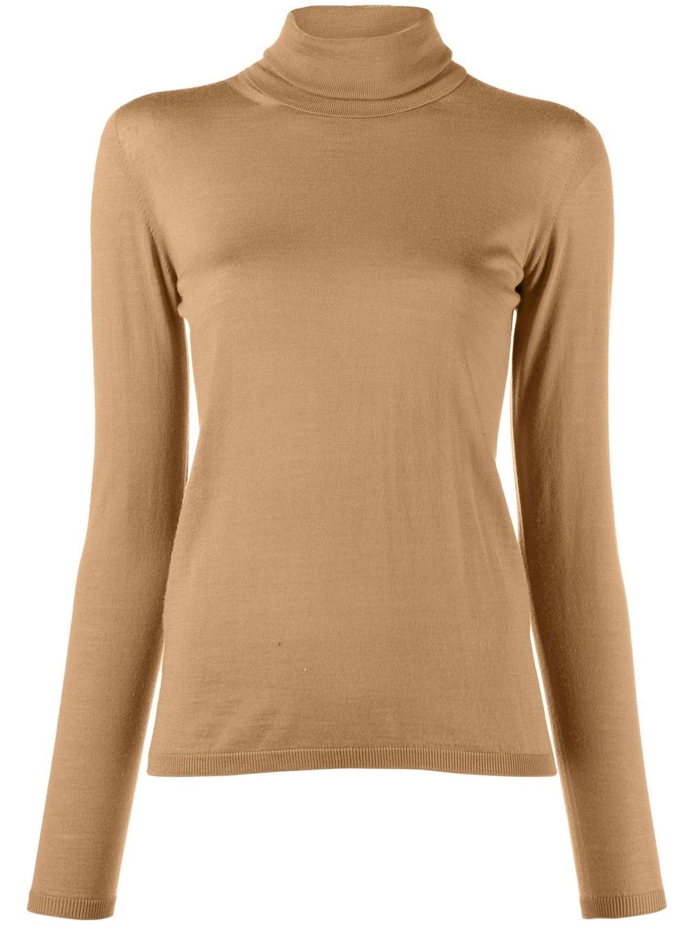 Max Mara Long-sleeve Knitted Top In Gray