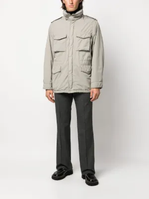 J.CREWミリタリーm51フィールドジャケットダブルジップリップストップ生地 Garment-dyed Field Jacket In Reverse Cotton Sateen For Men