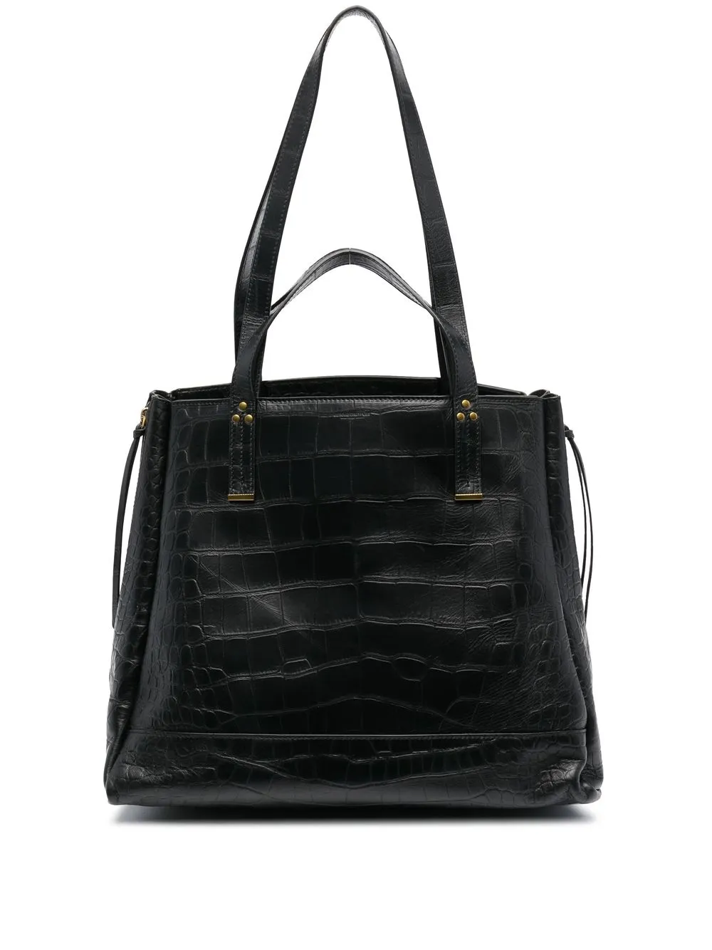 

Jérôme Dreyfuss Jorge crocodile-embossed tote bag - Black