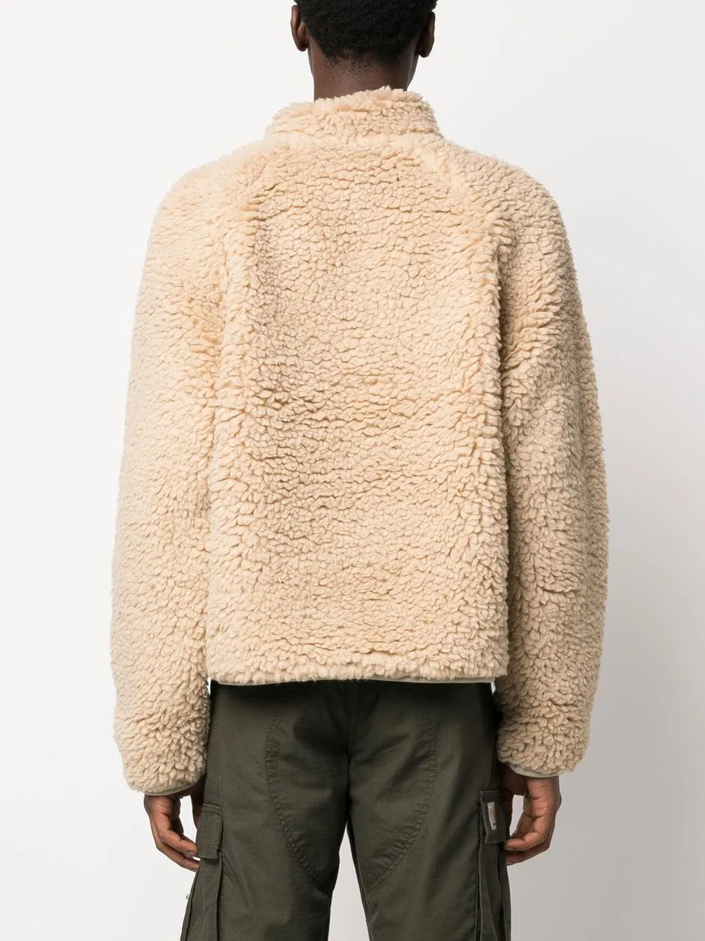 Roa Sherpa Zipped Tech Fleece Jacket In Beige ModeSens