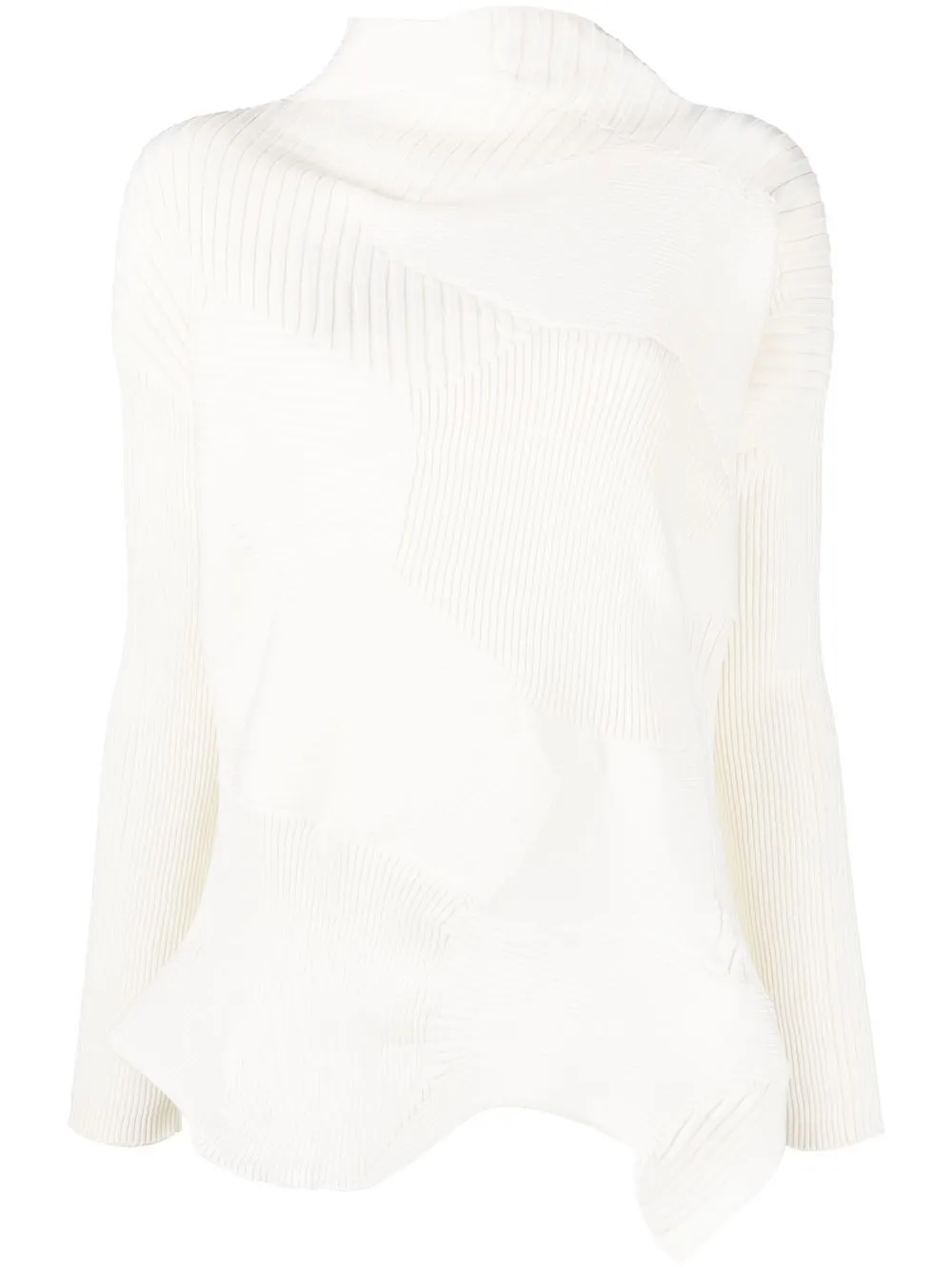 

Issey Miyake suéter tejido con motivo abstracto - Blanco