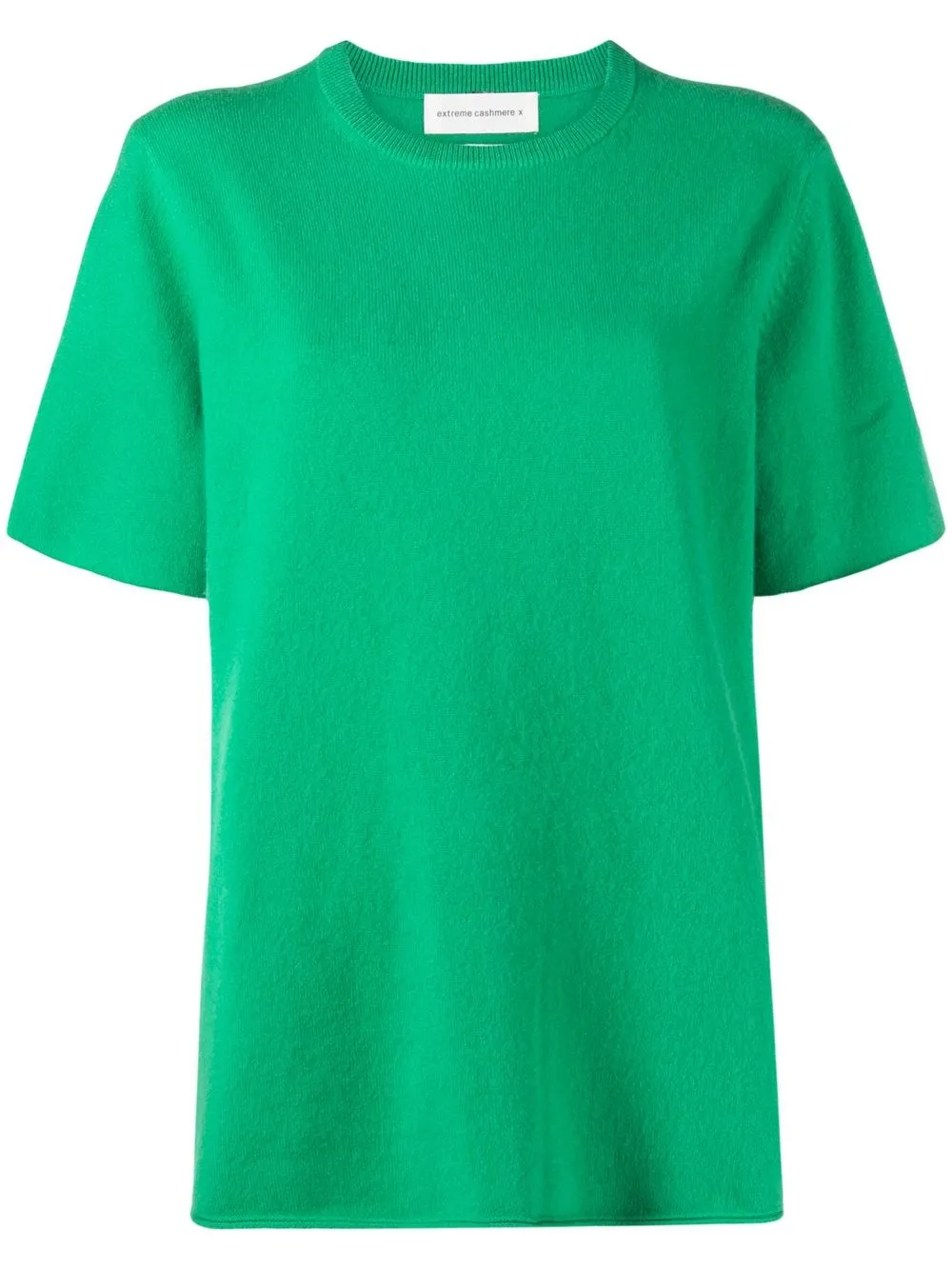 

extreme cashmere short sleeve knit top - Green