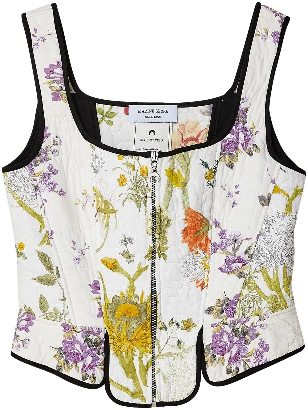 

Marine Serre Damask floral-print corset - Multicolour