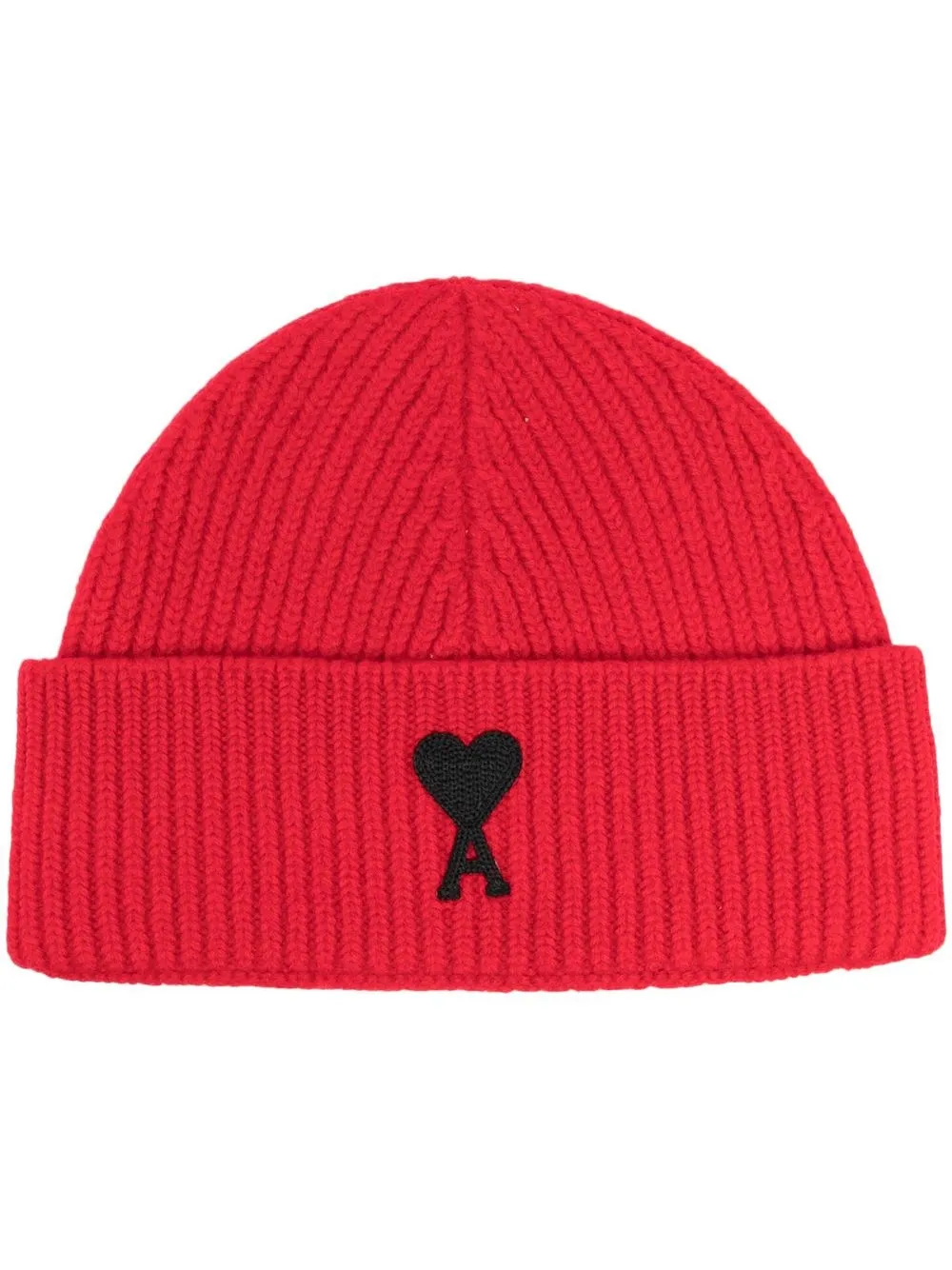 

AMI Paris Ami de Cœur wool beanie - Red