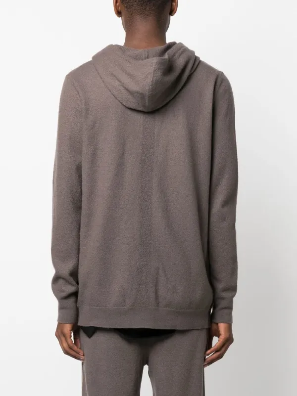 Rick Owens Drawstring zip-up Hoodie | Grey | FARFETCH