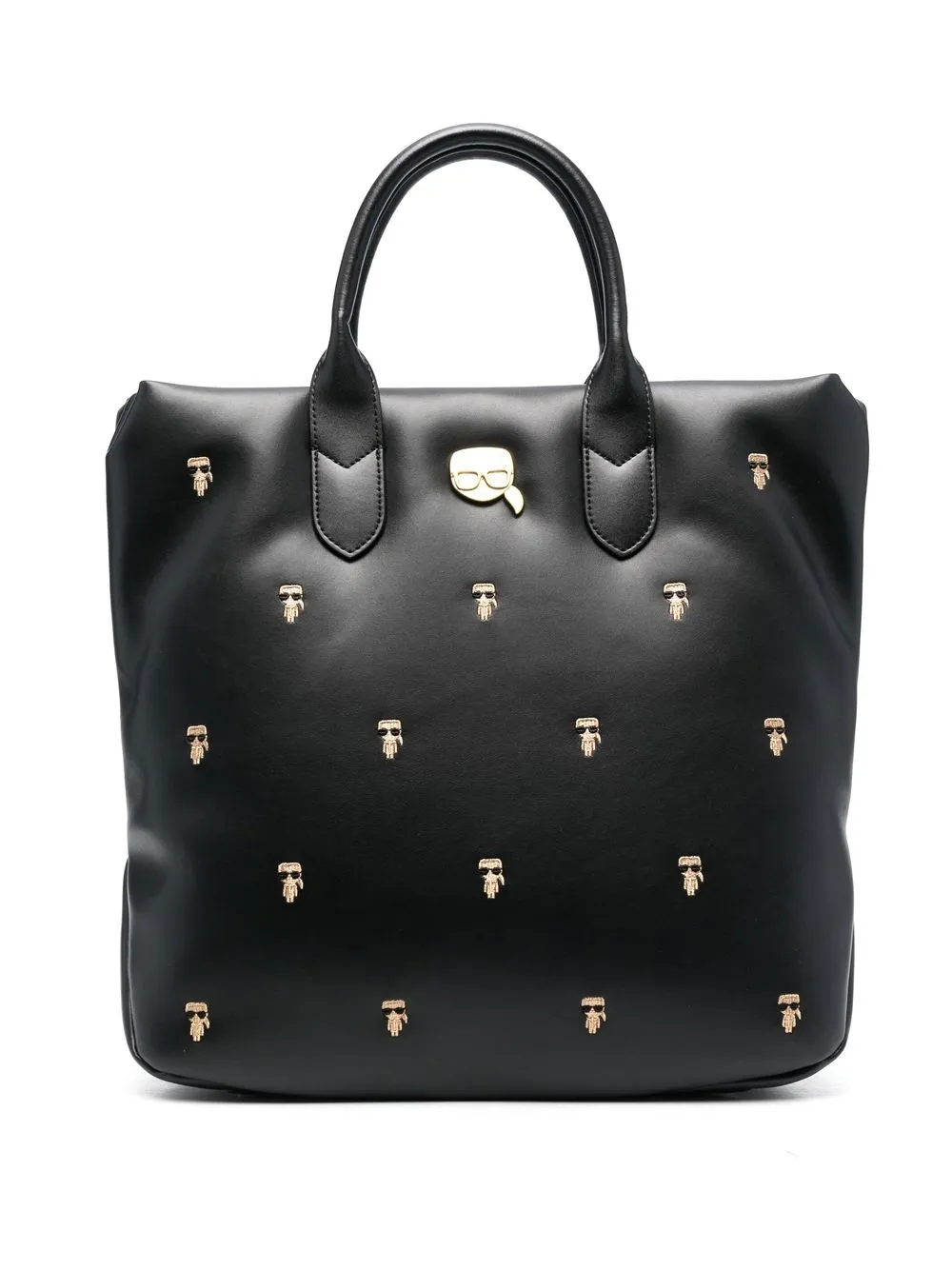 

Karl Lagerfeld logo-studded tote bag - Black