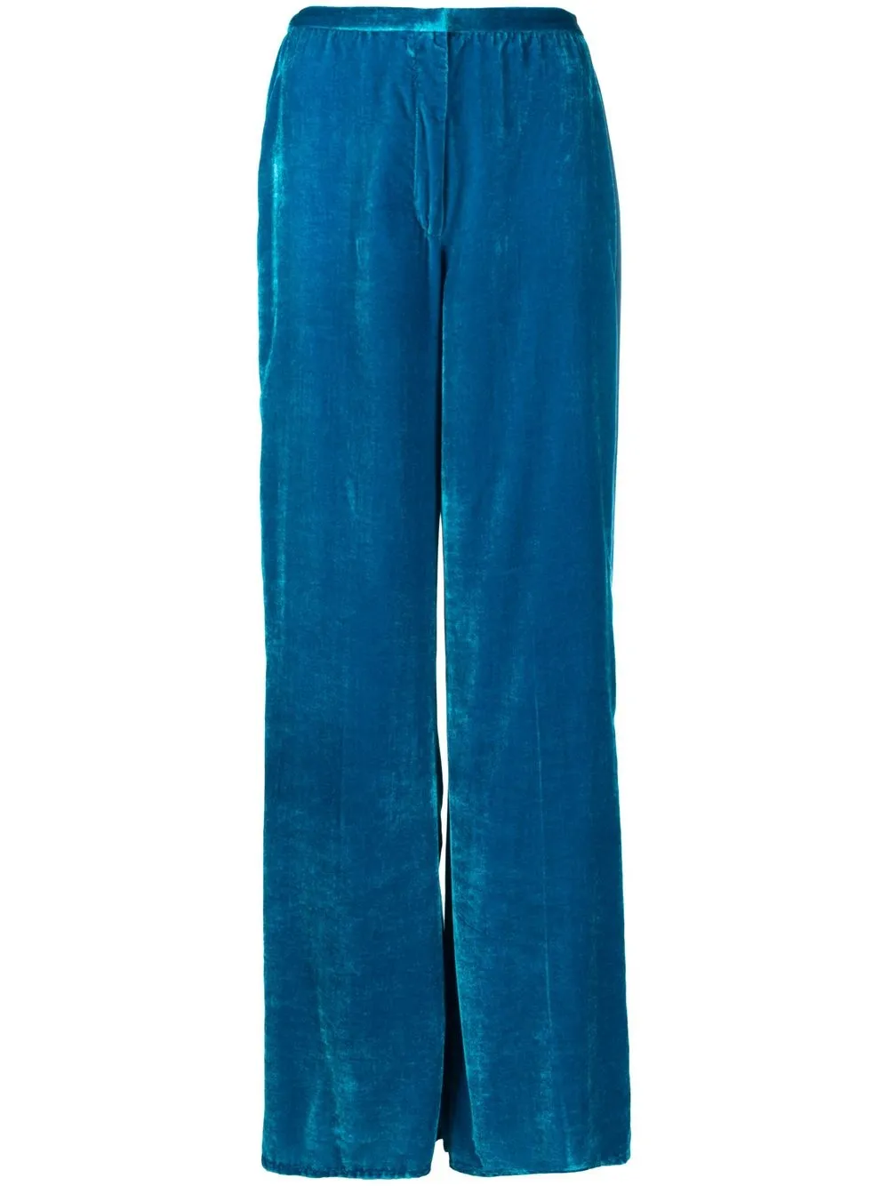 Teal Velvet Trousers by HW2  mrportobello