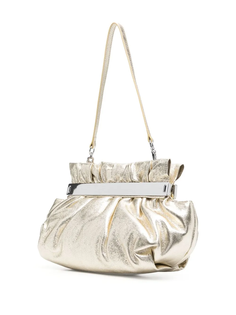 Karl Lagerfeld metallic-gathered Tote Bag - Farfetch