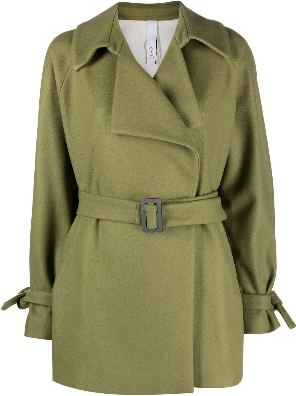 

Hevo belted-waist jacket - Green