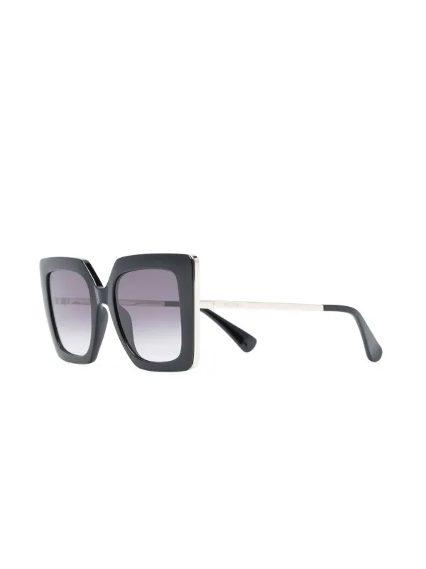 Max Mara Eyewear スクエアフレーム サングラス | ブラック