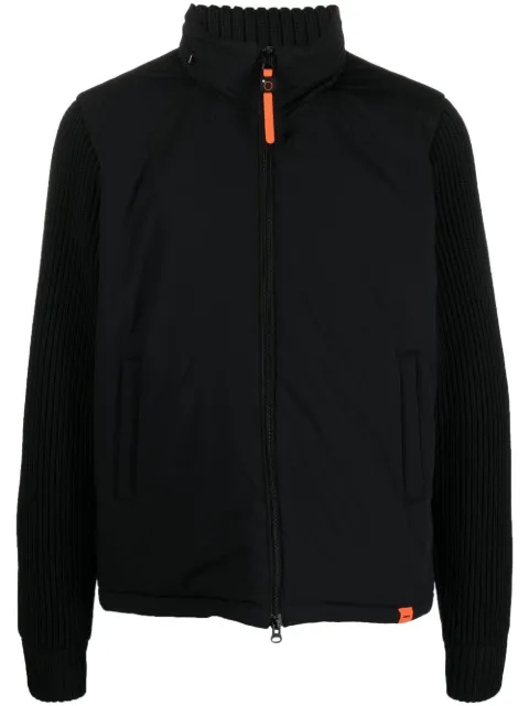 knit-sleeves padded jacket