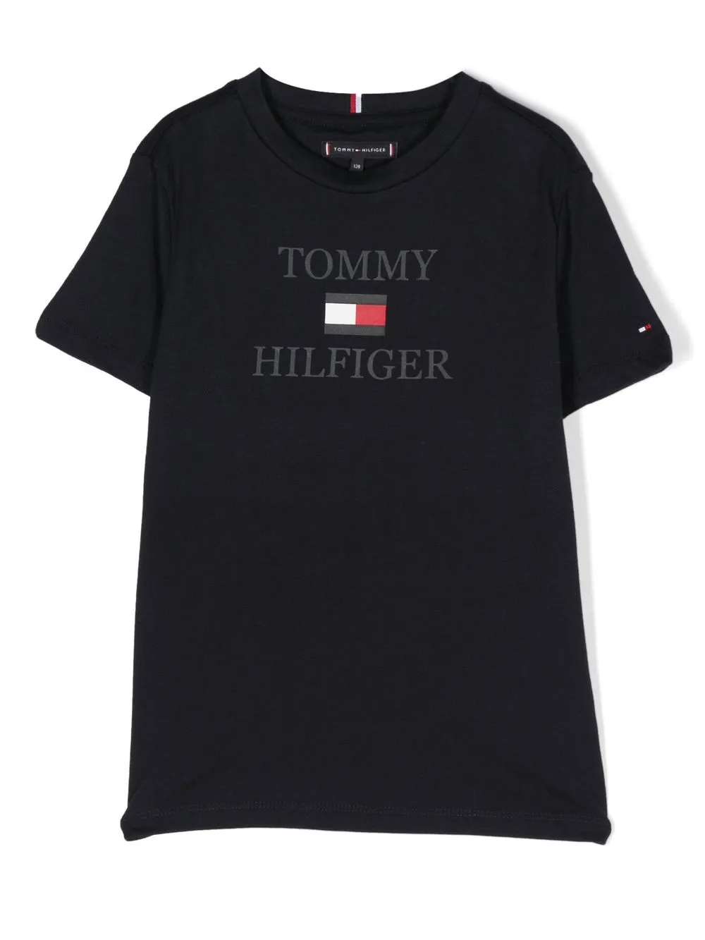 

Tommy Hilfiger Junior logo-print short-sleeved T-shirt - Blue