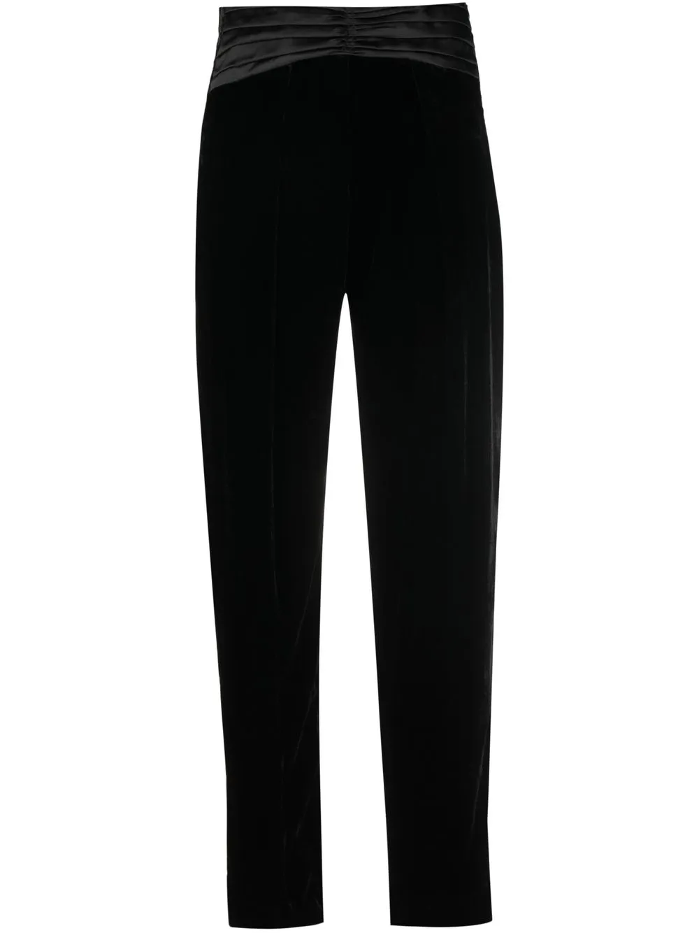 

Forte Forte pantalones con cintura en contraste - Negro